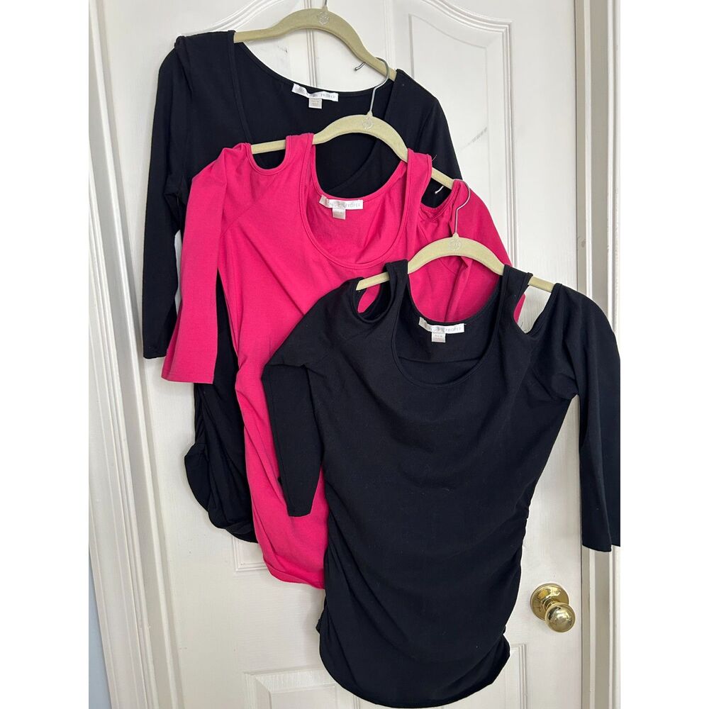 Boston Proper Sz Medium 3 Cotton 3/4 sleeve Tops for $25